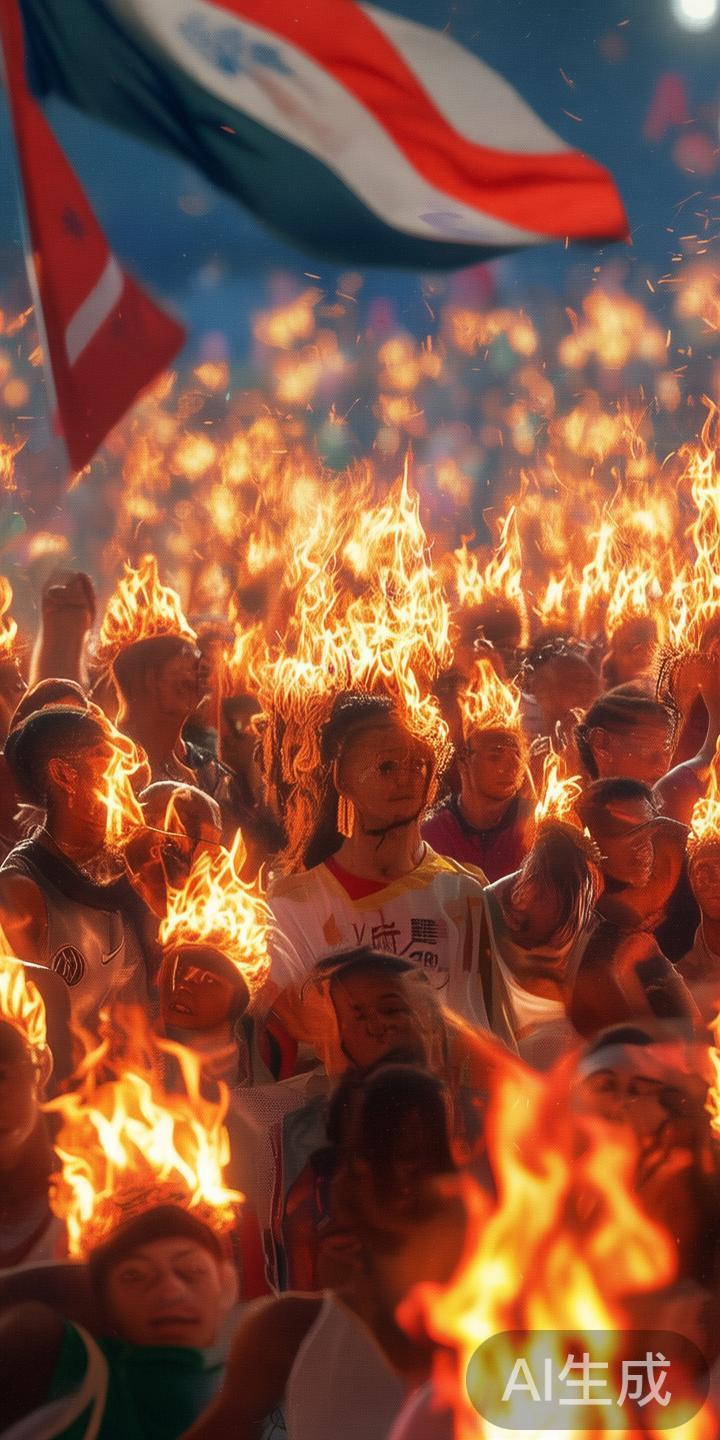 在现实中，许多优秀运动员在国际比赛中佩戴类似的“荣